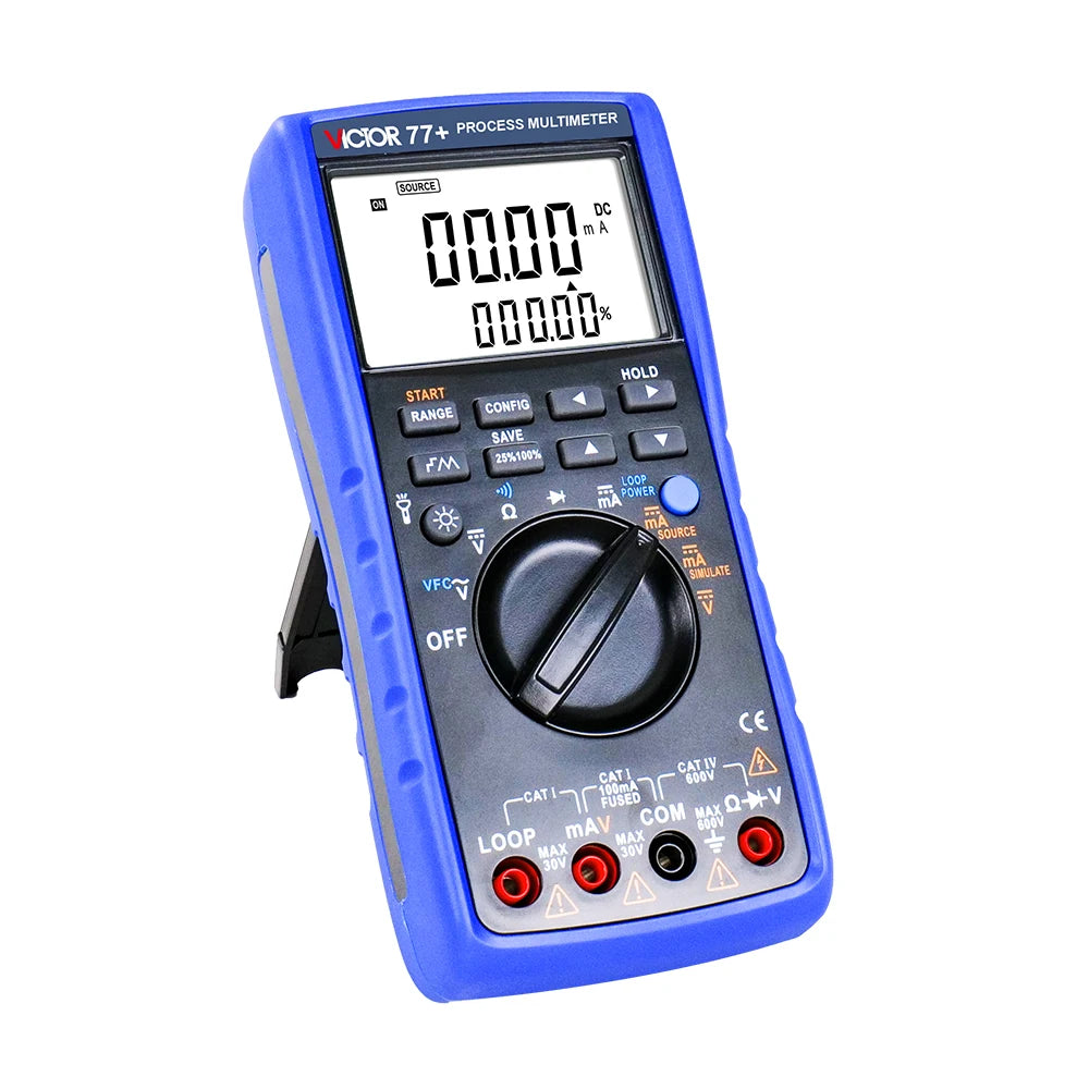 VICTOR 77+ Output Current Multimeter Digital Professional 0~20mA or 4~20mA  0.1%  Process Multimeter Multimetro Digital LS    ytdi