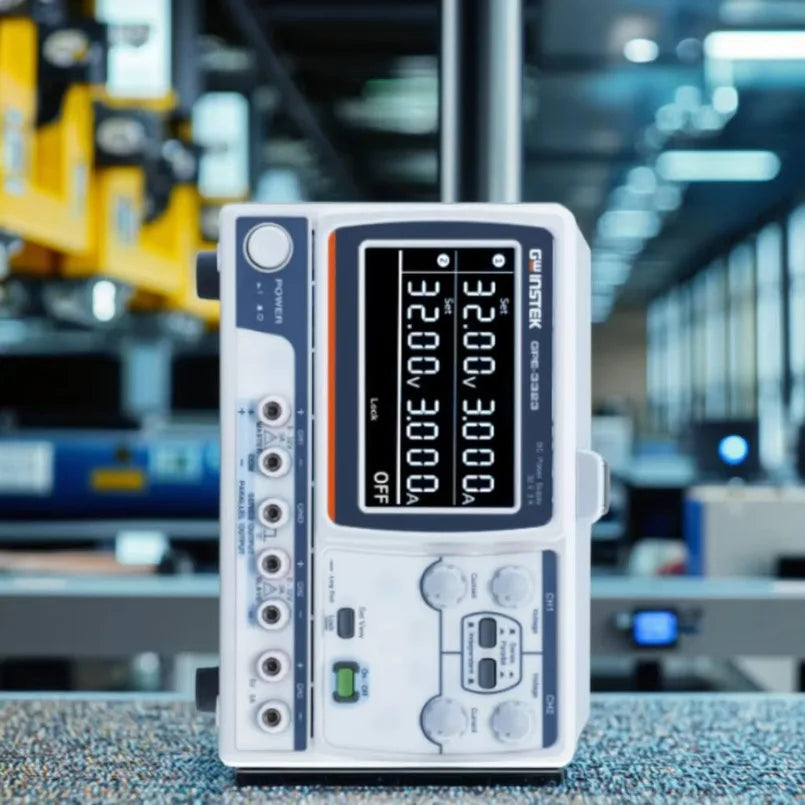 GW Instek GPE-3323C Triple Output DC Power Supply 195W Programmable Linear 0-30V/0-3A 0-5V/0-3A X1 110V Input  lexso