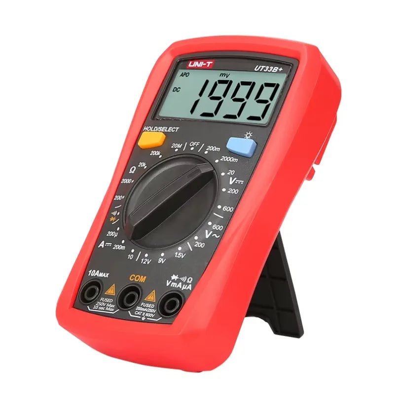 UNI-T UT33B+ 1999-Count 200mV~600V Voltage Meter Electric Mmultimeter Current Tester Digital Multimeter Resistance Meter lexso