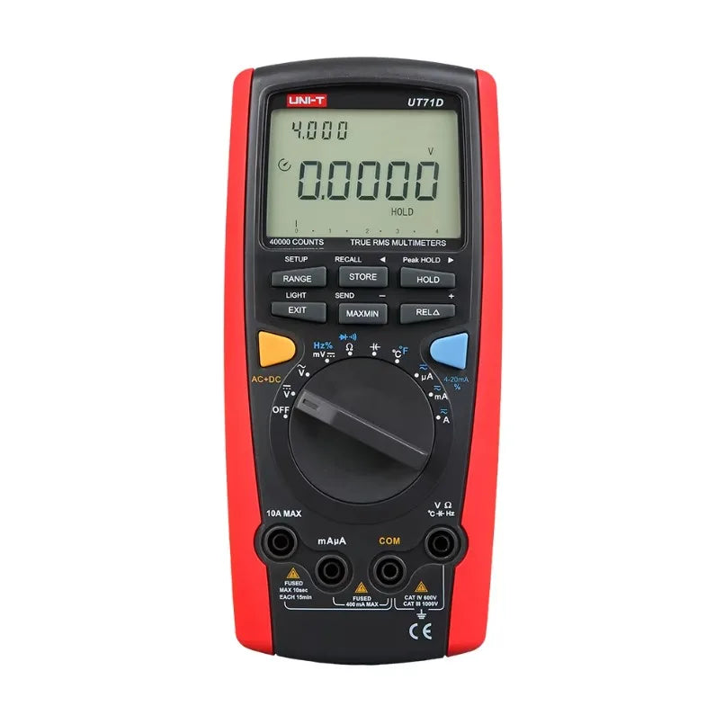 UNI-T UT71D Car Current Tester Handheld Portable Voltmeter 39999 Counting Precision Digital Multimeter Smart Meter Ohm Test lexso