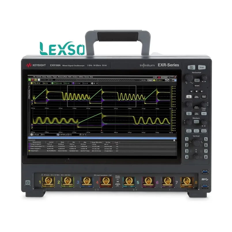Keysight EXR108A  EXR Series Oscilloscope 1 GHz 8 Channels Maximum Memory Depth1.6 Gpts Maximum Sampling Rate16 GSa/sec lexso