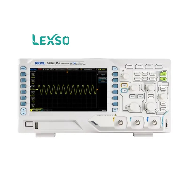 Rigol DS1202Z-E Digital Oscilloscope 2 Channels 1GSa/s 200MHz/100MHz 12-Bit Resolution Digital Fluorescent Display lexso