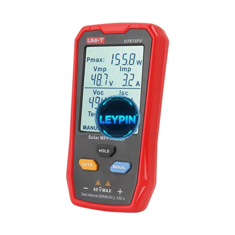 UNI-T UT673PV Solar MPPT Meter 5-800W Pmax 12-60V Vmp 0-35A Imp 12-60V Voc 0-35A Isc with MC4 for Test Lead   lexso