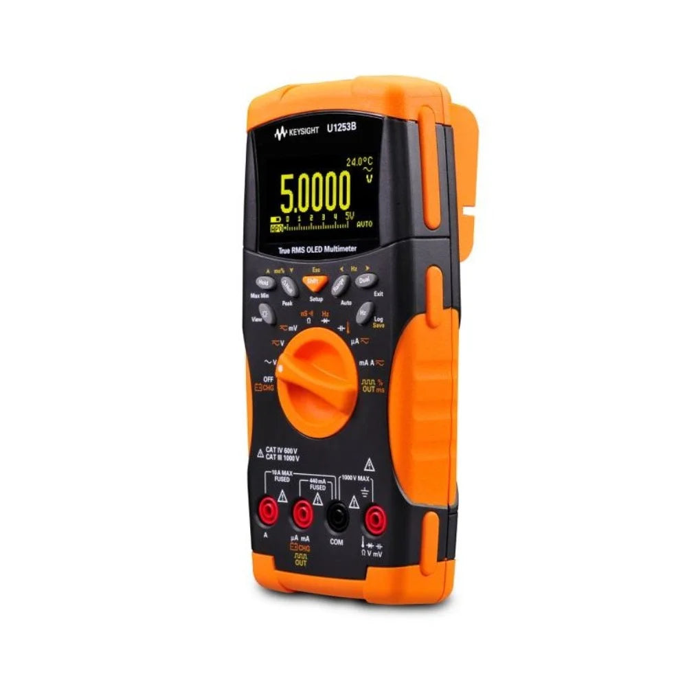 Keysight Technologies U1253B Handheld Digital Multimeter, True RMS, 10A Ac Max, 10A Dc Max, 1000V Ac Max   ytdi