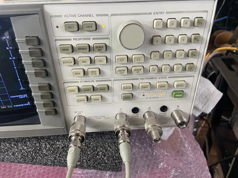 Used Agilent 8753C 300KHz - 3GHz Vector Network Analyzer Perfect Vna W/Source    ytdi