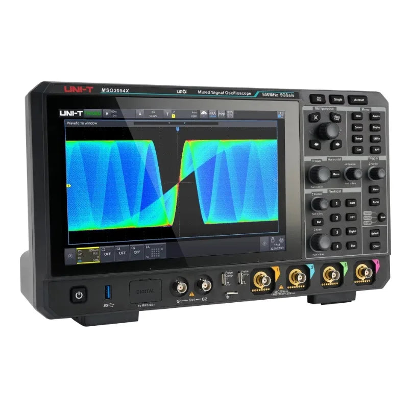 UNI-T MSO3054X 4 Channels 500MHz  Mixed Signal Oscilloscope 5.0 GSa/s Sample Rate 500Mpts Max. Memory Depth Spectrum Analyzer lexso