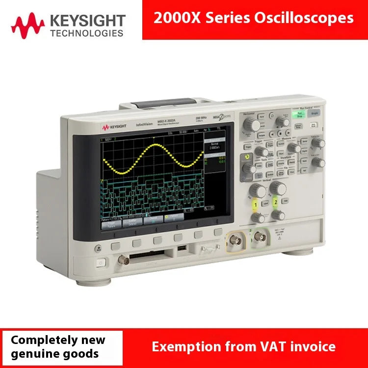 Keysight Agilent 2000X Series Portable Digital Multiscope Oscilloscopes (DSOX/MSOX2002A 2014A 2022A 2024A) 100MHz 200MHz MSO