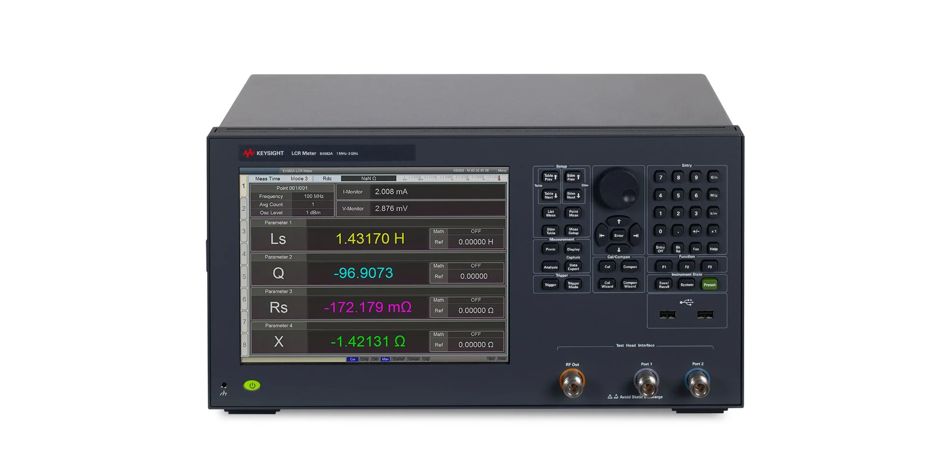 Keysight E4982A for Test Instrument 1 MHz to 3 GHz LCR Meter (Agilent Equivalent)