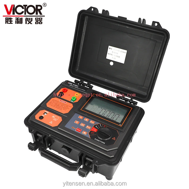 VICTOR 4106C 2/3/4 Line Precise Earth Tester Ground Resistance Soil Electrical Resistivity test Soil Resistivity Tester LS   ytdi