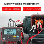 UNI-T UT620C+ Digital DC Low Resistance Meter Micro Ohm Meter Cable Wire Coil Motor Resistance Tester 0.001m ~300.0k lexso