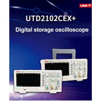 UNI-T UTD2102CEX+ 2 Channel 100MHZ Digital Storage Oscilloscope Channel Oscilloscope Tablet Oscilloscope lexso
