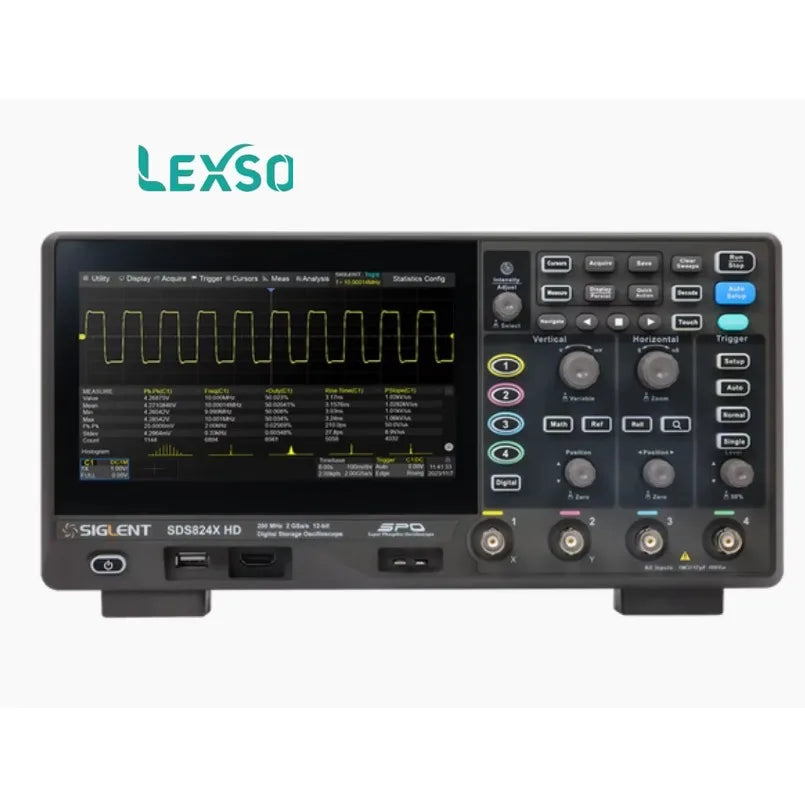 SIGLENT SDS804X HD Compact Low-Noise Quad-Channel Digital Oscilloscope with High Vertical Resolution lexso