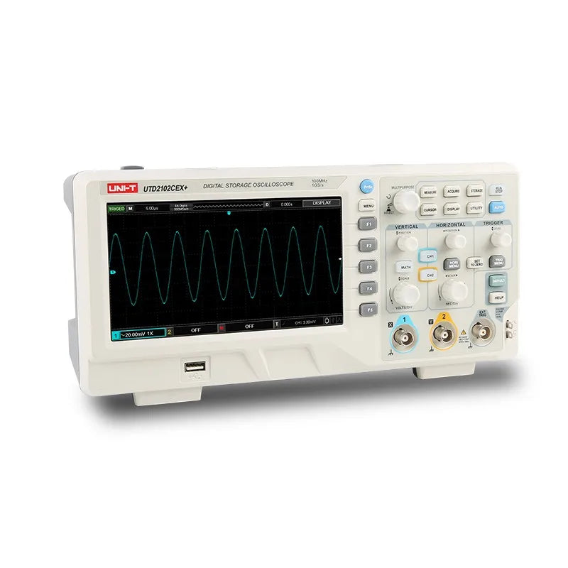 UNI-T UTD2102CEX+ (2 Channels / 100 MHz) Digital Oscilloscope UTD2052CEX+ 50MHz UTD2202CEX+ 200 MHz 1GSa/s 64kpts 5000 Wfms/s 6