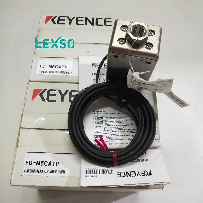 KEYENCE FD-F50 Clamp-on Gas Flow Sensor High Precision Non-contact for Industrial Pneumatic System Monitoring lexso