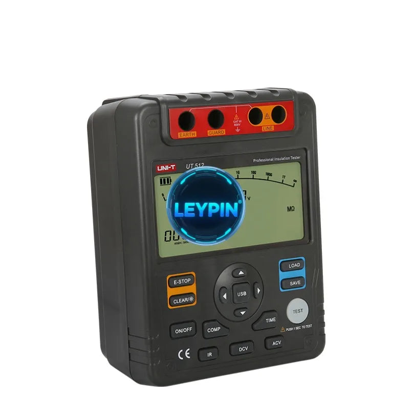UNI-T UT512 Insulation Resistance Tester USB Interface LCD Backlight Data Storage     lexso