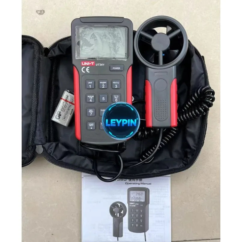 UNI-T UT360 Series Anemometers UT361 UT362 2m/s to 30m/s 0.001 to 999900CFM LCD Backlight HVAC 2044 Sets Data Storage     lexso