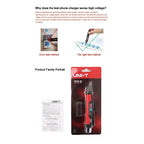 UT12E Electric Sensor Tester LED Light Pen Voltmeter Detection Circuit Test Electric Probe Indicator Electrician Tools lexso