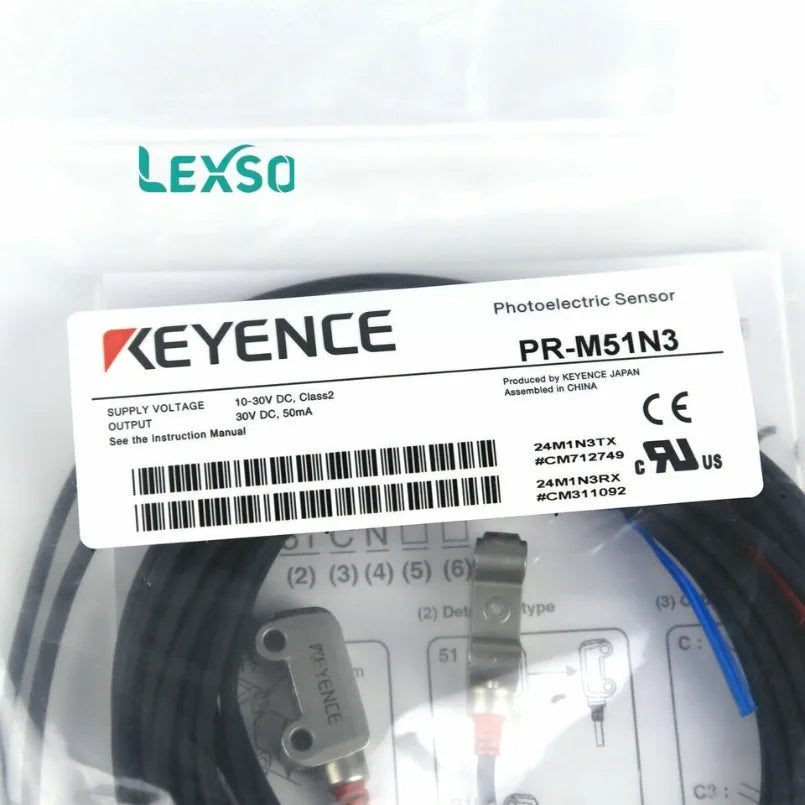 New Keyence PR-M51N3 Mini-slim Transmissive Cable Type 1.2m Photoelectric Sensor lexso   ytdi