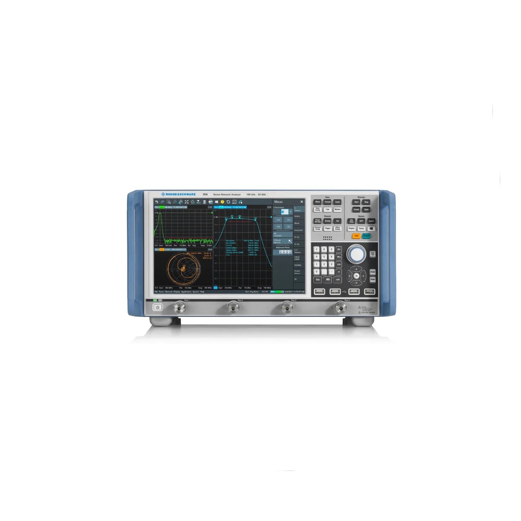 Used Rohde & Schwarz ZNB8 8.5 GHz Vector Network Analyzer for Measuring & Analysis Purposes