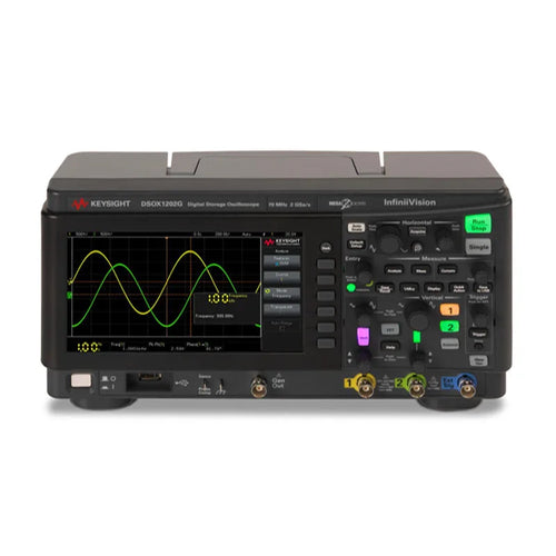 Keysight DSOX1202G 100MHz Oscilloscope with 2 Analog Channels and Built-in Waveform Generator