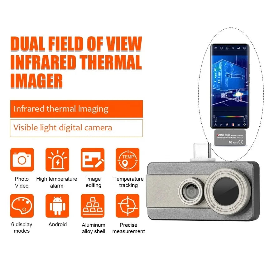 VICTOR VC328D Infrared Thermal Imager Visible Light Digital Camera with 640x480 Auxiliary Imaging,excellent Imaging Effect LS   ytdi