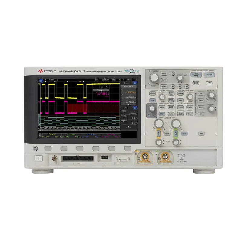 Keysight InfiniiVision 3000T X Series MSOX3012T Mixed Signal Oscilloscope,100 MHz,2 Analog Plus 16 Digital Channels