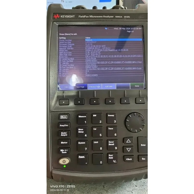 Keysight N9952A 50 GHz FieldFox Handheld Microwave Analyzer YH lexso
