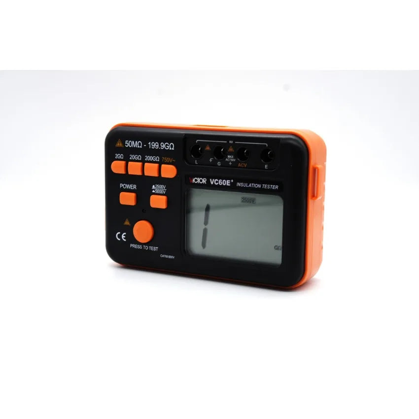 VICTOR VC60E+ Digital Insulation Tester Uses the DC-excited Transducer to Convert DC 12V to DC High Voltage 2500V/5000V LS   ytdi