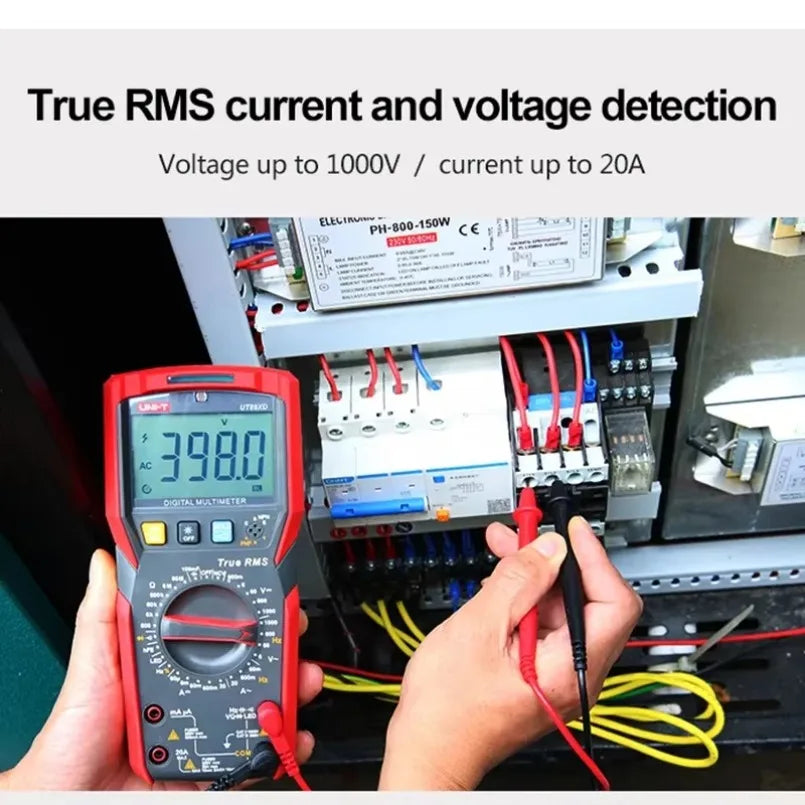 Uni-t UT89X Handheld Precise Digital Multimeter True RMS 20A Current DC Voltage Meter Temperature Capacitance Tester 5999-count lexso