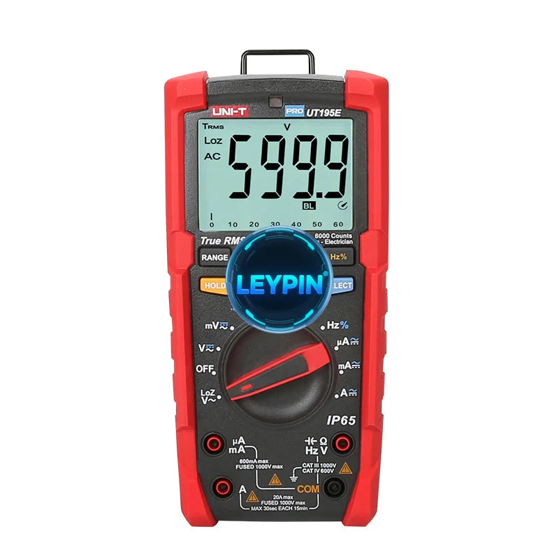 UNI-T UT195E True RMS Handheld Industrial Digital Waterproof Multimeters Voltage Measurement with IP65 and 2m Drop Proof   ytdi