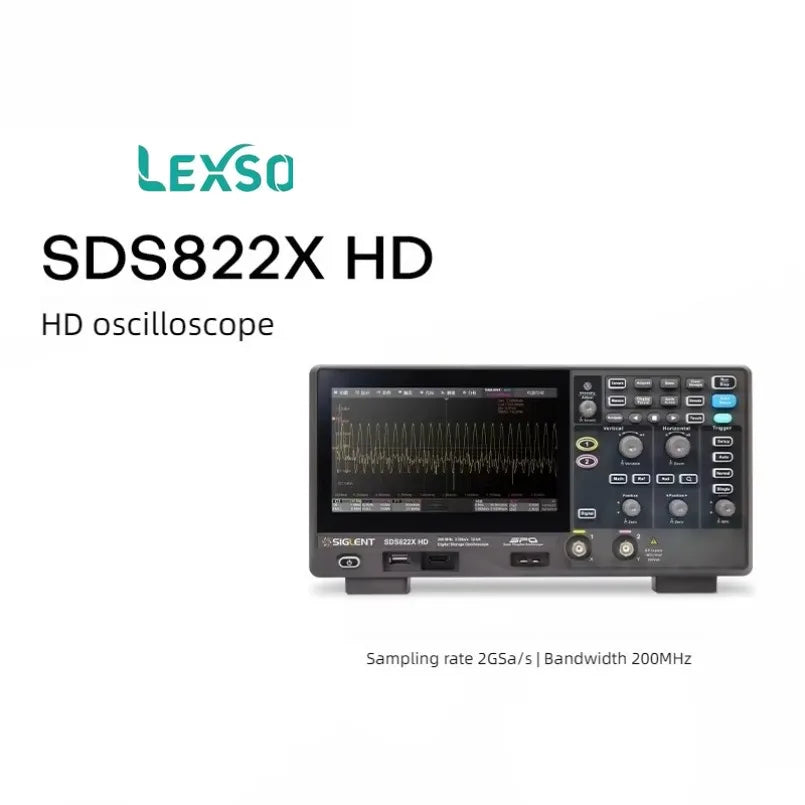 Siglent Multi-channel High-definition Digital Oscilloscope SDS 822/824 X HD 200MHz  lexso
