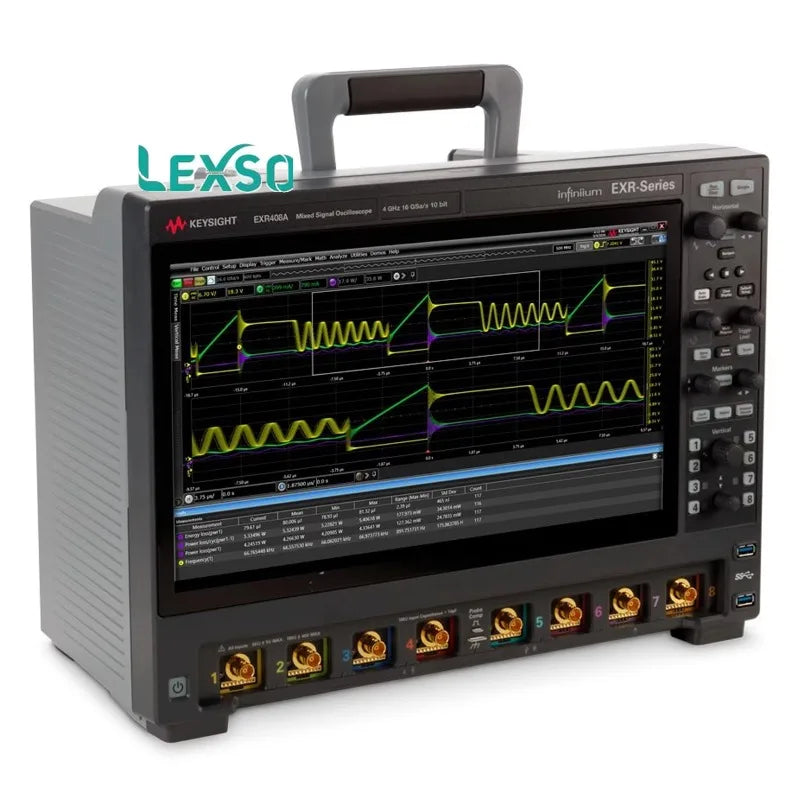 Keysight EXR408A  EXR Series Oscilloscope: 4 GHz,8channels Maximum Memory Depth1.6 Gpts Maximum Sampling Rate16 GSa/sec lexso