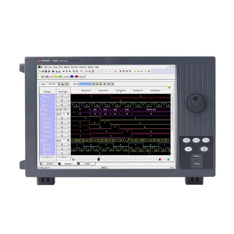 Keysight 16862A 68-Channel Portable Logic Analyzer 350 MHz Bandwidth 500 MS/s Sampling Rate Touchscreen Display 12.5 GHz  lexso