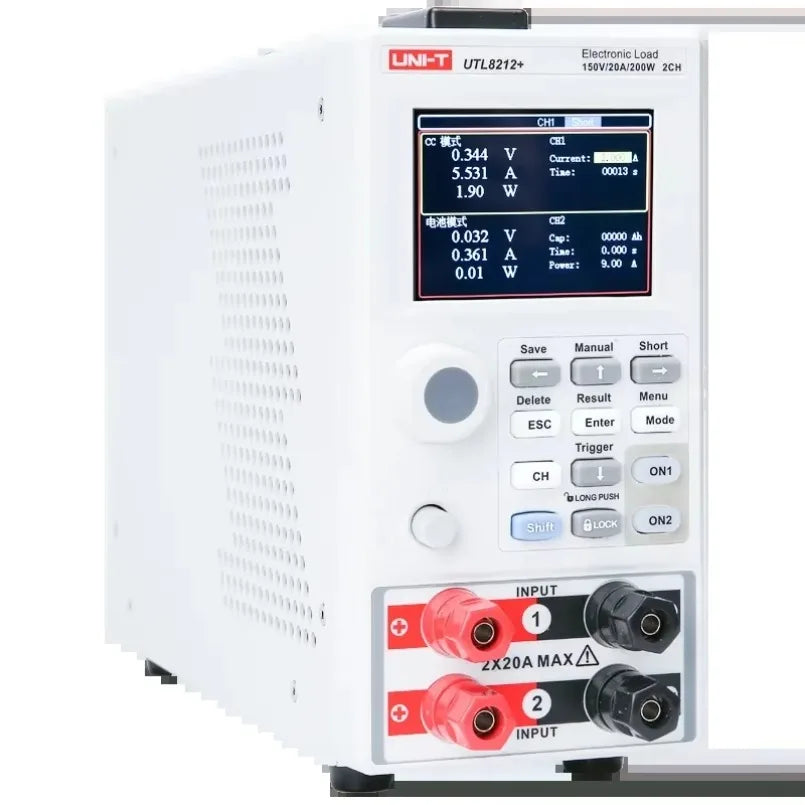 UNI-T  UTL8212+ 150V 20A 400W Electronic Load Programmable Power Supply Current Meter RS232 Communication Module lexso