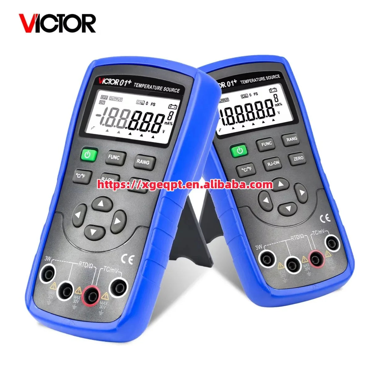 VICTOR 01+ Temperature Source Multifunction Process Calibrator 0.05%. 5 Digits Display 8 Types Thermocouple   ytdi