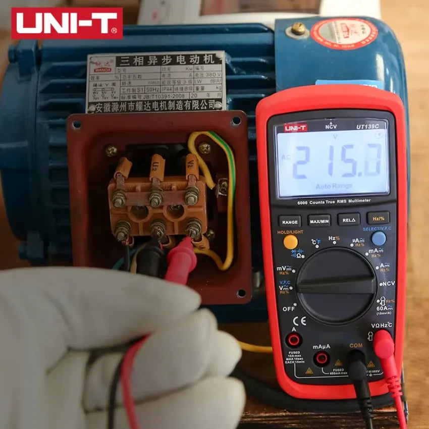 UNI-T UT139C UNIT Digital Multimeter Auto Range True RMS Meter Capacitor Tester Handheld 6000 Count Voltmeter Temperature LS    ytdi