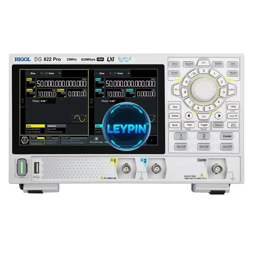 RIGOL DG822 Pro 2Channel Arbitrary Waveform Generator 25 MHz 625 MSa/s High-Precision DDS Function  lexso