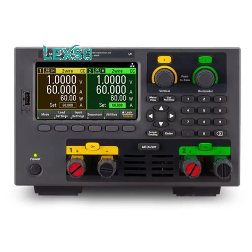 Keysight &Agilen EL34243A 600W Dual Input Desktop Electronic Load Including Dual Input 150V 60A 300W Made in America lexso