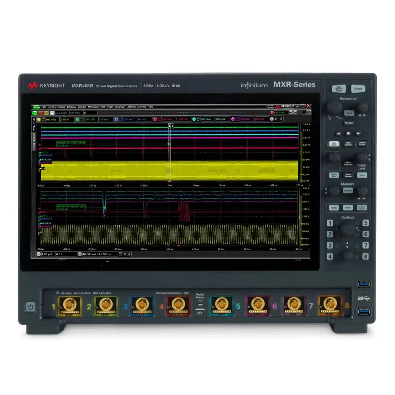 Keysight Mxr408b Infiniium Mxr B Series Digital Real-time Oscilloscopes 4 Ghz 8 Channels 10-Bit Resolution 16 GSa/s Sample Rate