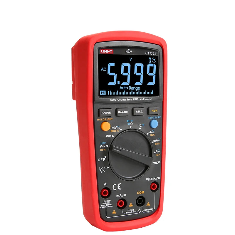 UNI-T UT139S True RMS Digital Multimeters Auto Range NCV Temperature Res Freq with Voltage Current and Capacitance Measurement    ytdi