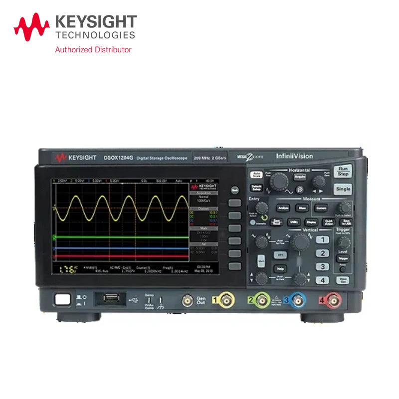 Keysight InfiniiVision Oscilloscope 1000 X Series lab home cars test Oscilloscope 50MHz to 200MHz/2 GSa/s/70MHz/4ch