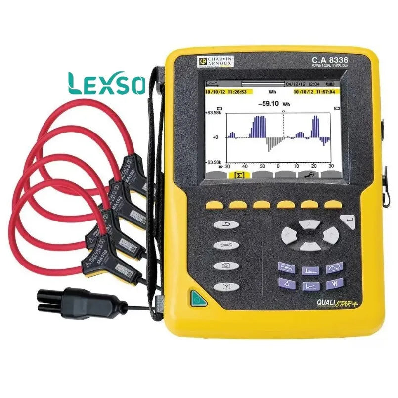 Qualistar Power Quality Analyzer Chauvin Arnoux C.a 8336 With 5 Voltage 4 Current Inputs, 1000v Iii, 600v Iv   lexso
