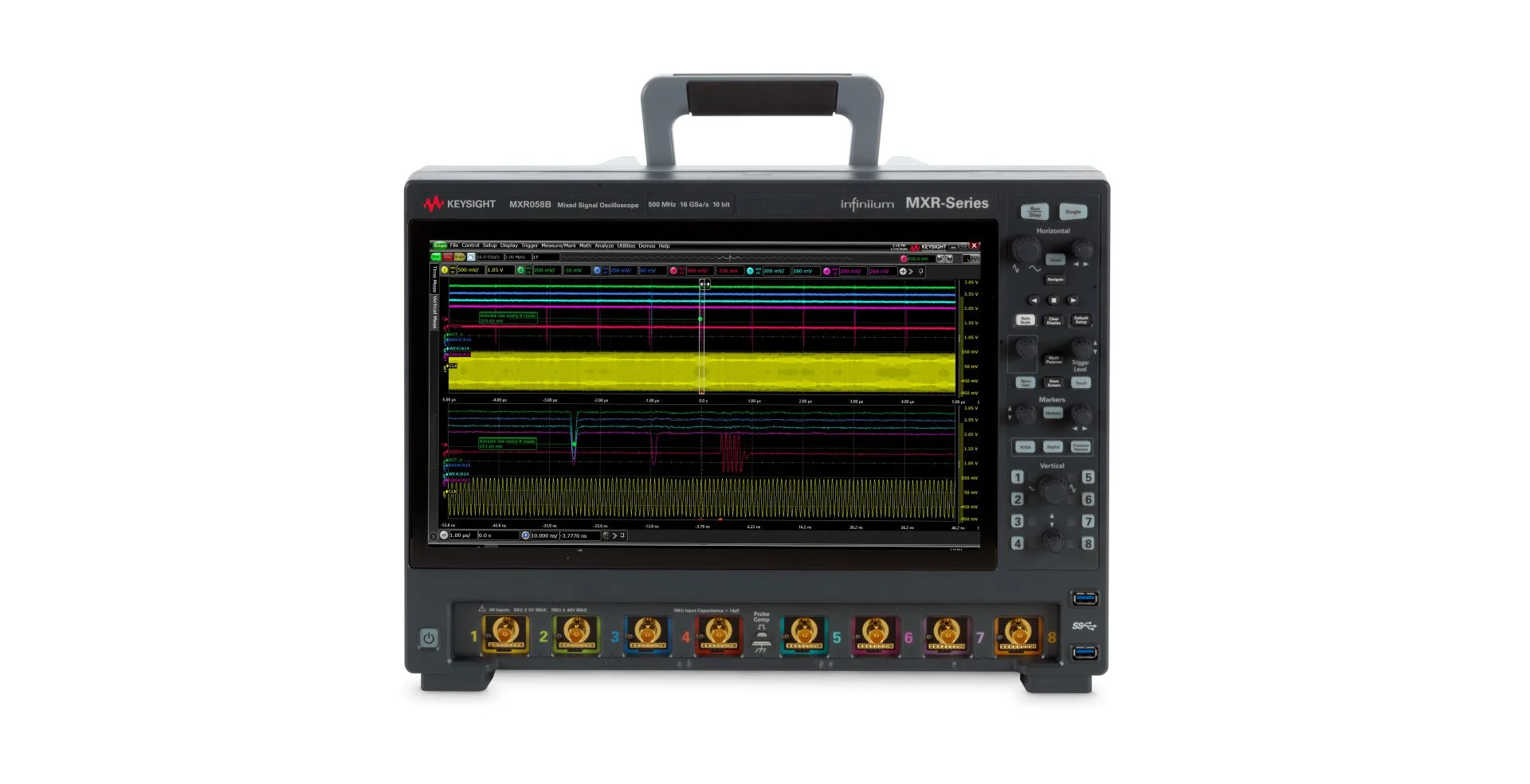 TTLTES keysight MXR058B Infiniium MXR B-Series Oscilloscope: 500 MHz, 8 Channels