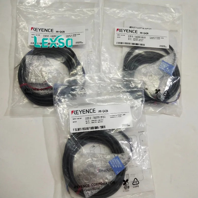 In Stock New KEYENCE Rectangular Diffuse Reflective Type Cable Type 120mm PR-G42N Photoelectric Sensors lexso