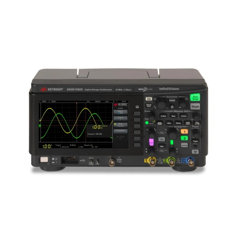osciloscopio Keysight Technologies DSOX1202G InfiniiVision 1000 X Series, 70MHz Bench Oscilloscope, 2 Analogue Channels   ytdi