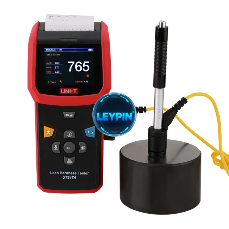 UNI-T UT347A Leeb Hardness Tester HL HB HRC HRB HV HS CE (In Processing) UKCA 0 45 90 135 180A 5 Impact Directions   lexso