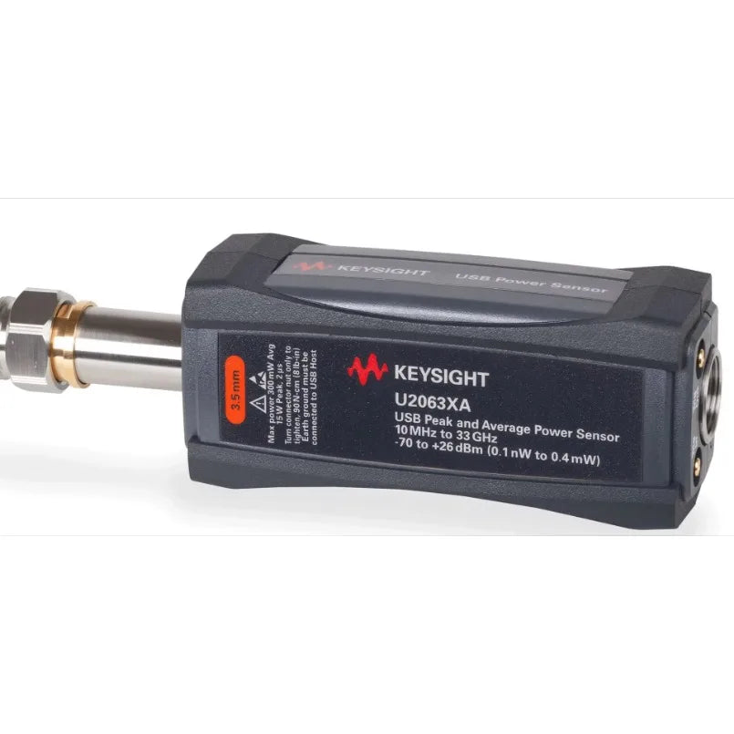 Keysight U2063XA 10MHz to 33GHz/1M/50000 Readings/sec/ -70 to +26dBm USB Wide Dynamic Range Average & Peak Power Sensor   ytdi