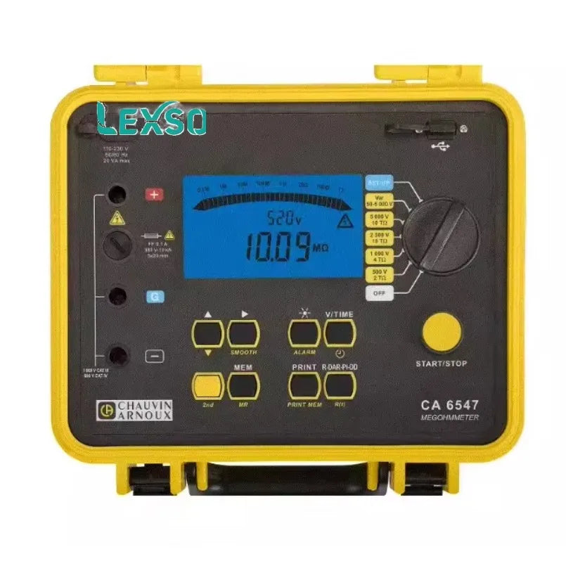 Original France Chauvin Arnoux Megohmmeter CA6545 Resistance Tester Graphic Display (0.01% + 1) Accuracy CA6545 CA6547    lexso