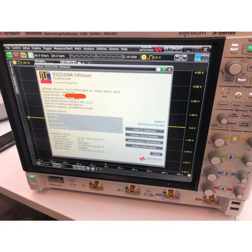 DSOS204A - Digital Oscilloscope 2 GHz / 4 Channel for Keysight   lexso