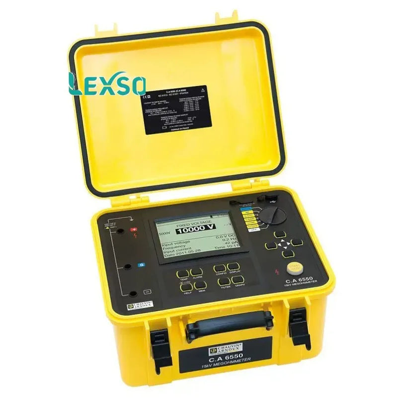Chauvin Arnoux Ca 6550 Insulation Resistance Tester At 10 Kv   lexso